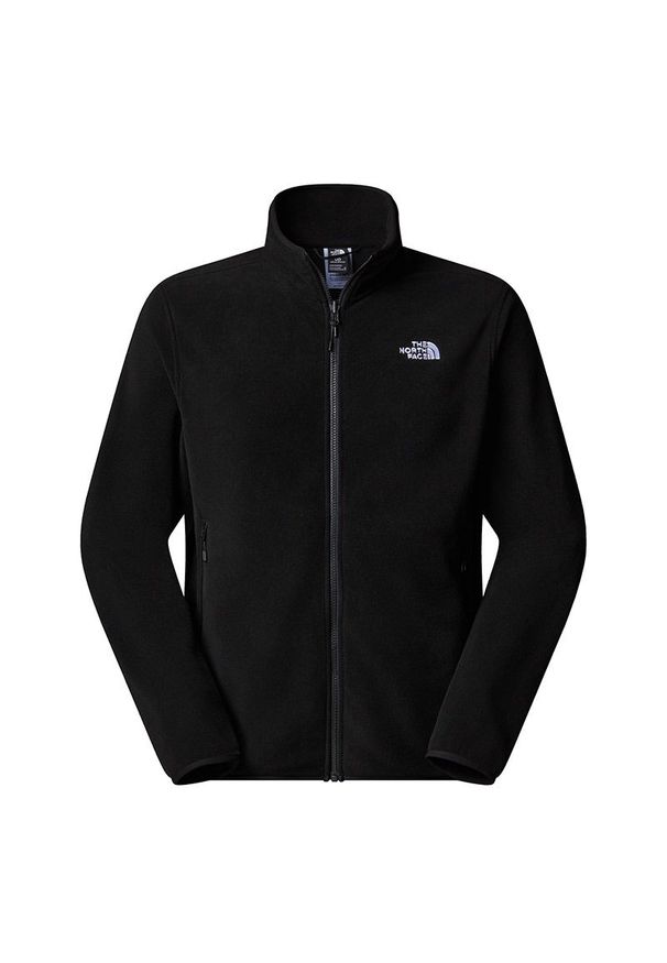 Bluza męska The North Face Glacier Full-Zip Fleece 0A8D0RJK31 - czarne. Okazja: na co dzień. Kolor: czarny. Materiał: poliester. Styl: klasyczny, casual