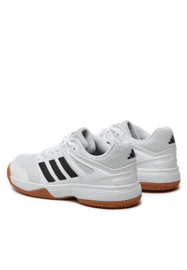 Adidas - adidas Buty halowe Speedcourt Indoor Kids IE8034 Biały. Kolor: biały. Materiał: materiał
