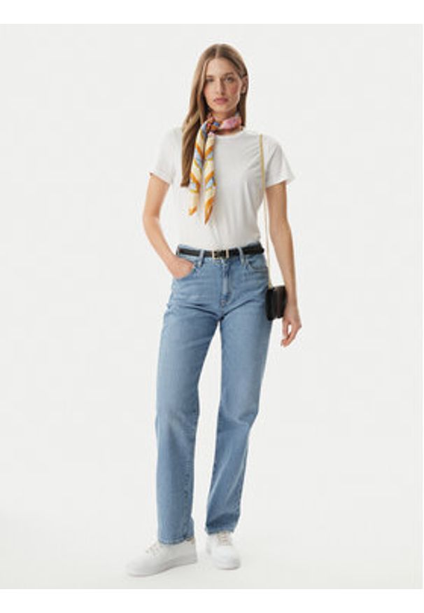 Lauren Ralph Lauren - LAUREN RALPH LAUREN T-Shirt 200P09106004 Biały Relaxed Fit. Kolor: biały. Materiał: bawełna