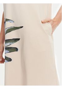 Tatuum Sukienka codzienna Radis T2509.197 Beżowy Regular Fit. Okazja: na co dzień. Kolor: beżowy. Materiał: bawełna. Typ sukienki: proste. Styl: casual