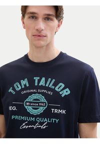 Tom Tailor T-Shirt 1037735 Granatowy Regular Fit. Kolor: niebieski. Materiał: bawełna #6