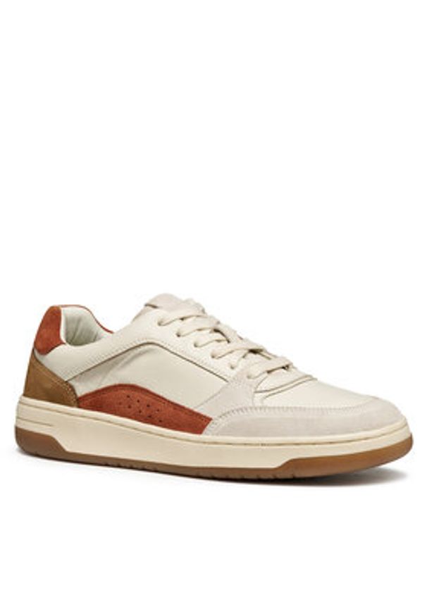 Geox Sneakersy U Sedral Court U56M5A 02285 C1S5Z Biały. Kolor: biały. Materiał: skóra