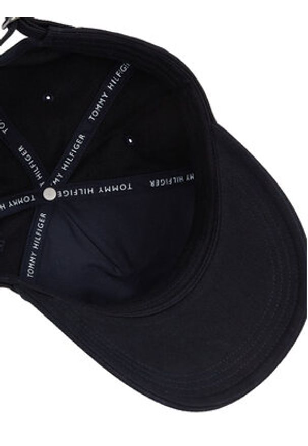 TOMMY HILFIGER - Tommy Hilfiger Czapka z daszkiem Th Seasonal Preppy Logo Cap AM0AM13161 Granatowy. Kolor: niebieski. Materiał: materiał, bawełna