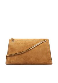 Tory Burch Torebka Kira Turnlock Suede Mini Bag 178150 Brązowy. Kolor: brązowy. Materiał: skórzane, zamszowe #4
