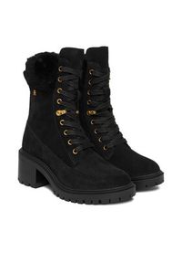 TOMMY HILFIGER - Tommy Hilfiger Trzewiki Th Shearling Lace Up Boot FW0FW08999 Czarny. Kolor: czarny. Materiał: skóra #6