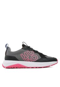 Hugo Sneakersy Kane Runn 50493153 Szary. Kolor: szary. Materiał: materiał