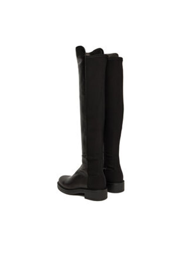 Stuart Weitzman Muszkieterki Celia SM396 Czarny. Kolor: czarny. Materiał: skóra