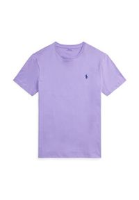 Polo Ralph Lauren T-Shirt 710671438434 Fioletowy Custom Slim Fit. Typ kołnierza: polo. Kolor: fioletowy. Materiał: bawełna