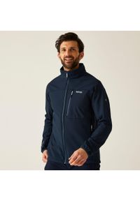 Regatta - Kurtka męska softshell wodoodporny Mountdale. Kolor: niebieski. Materiał: softshell. Sport: turystyka piesza #1