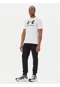 Under Armour T-Shirt Ua Sportstyle Logo Update Ss 1382911 Biały Loose Fit. Kolor: biały. Materiał: bawełna #4
