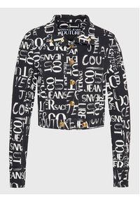 Versace Jeans Couture Kurtka jeansowa 74HAS404 Czarny Regular Fit. Kolor: czarny. Materiał: bawełna #2