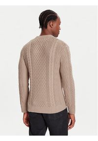 Tommy Jeans Sweter DM0DM22101 Brązowy Regular Fit. Kolor: brązowy. Materiał: bawełna #3