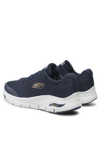 skechers - Skechers Sneakersy Arch Fit 232040/NVY Granatowy. Kolor: niebieski. Materiał: materiał #8