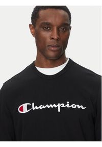 Champion Bluza 220727 Czarny Slim Fit. Kolor: czarny. Materiał: syntetyk