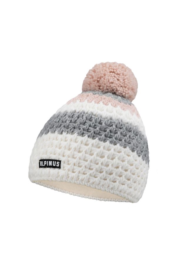 Czapka damska Alpinus Luosto. Kolor: wielokolorowy, szary, biały. Sezon: zima. Styl: sportowy