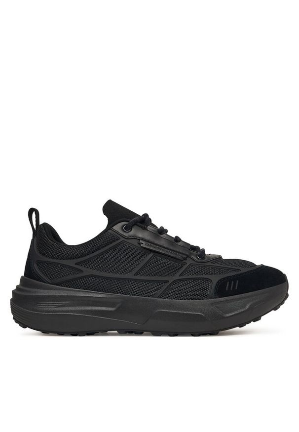 Sneakersy Emporio Armani. Kolor: czarny