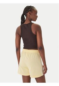 Adidas - adidas Top Essentials KD3821 Brązowy Slim Fit. Kolor: brązowy. Materiał: bawełna #2