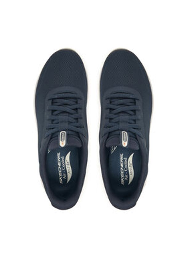 skechers - Skechers Sneakersy Go Walk Arch Fit N-Joy 217078 NVY Granatowy. Kolor: niebieski. Materiał: materiał