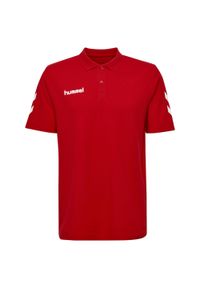 Koszulka tenisowa polo męska Hummel Go Cotton Polo. Typ kołnierza: polo. Kolor: czerwony, wielokolorowy, różowy. Sport: tenis #1