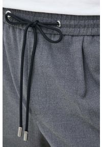 Sisley spodnie męskie kolor szary proste. Kolor: szary. Materiał: tkanina #2