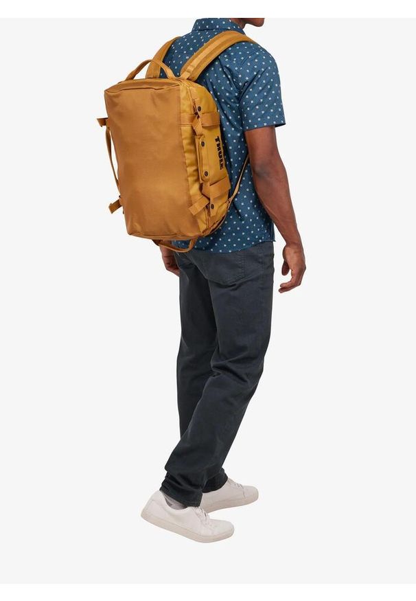 THULE - Torba podróżna Thule Chasm Recycled Duffel 30L - golden. Kolor: pomarańczowy