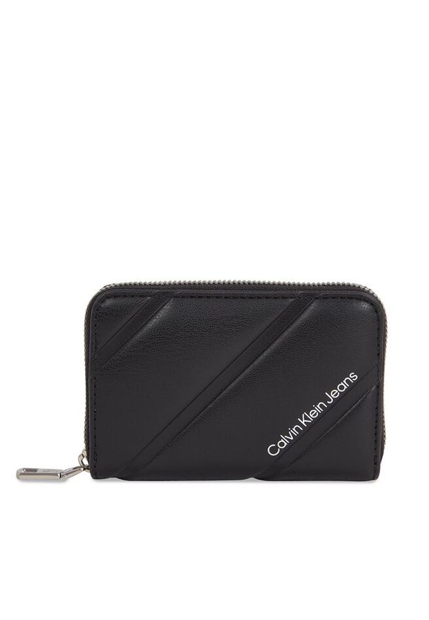 Mały Portfel Damski Calvin Klein Jeans. Kolor: czarny