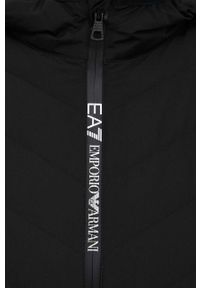 EA7 Emporio Armani kurtka puchowa męska kolor czarny przejściowa. Typ kołnierza: kaptur. Kolor: czarny. Materiał: puch #6