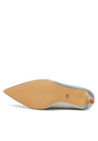 DeeZee Szpilki BK-0807-1 Srebrny. Kolor: srebrny. Materiał: skóra. Obcas: na szpilce