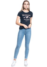 Mustang - DAMSKI T-SHIRT MUSTANG ALINA C PRINT 1010733 4136. Wzór: nadruk #3