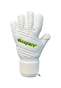 4KEEPERS - Rękawice bramkarskie dla dzieci 4keepers RETRO 42 NC. Kolor: biały