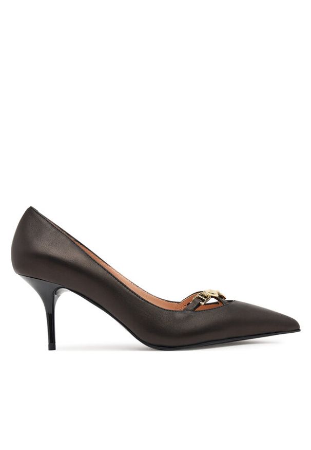 Love Moschino - LOVE MOSCHINO Szpilki JA10277G1NIA000040 Czarny. Kolor: czarny. Materiał: skóra. Obcas: na szpilce