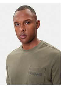 Napapijri T-Shirt S-Fanes NP0A88SE Zielony Regular Fit. Kolor: zielony. Materiał: bawełna #4