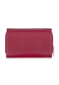 Ochnik - Duży różowy skórzany portfel damski. Kolor: różowy. Materiał: skóra #4