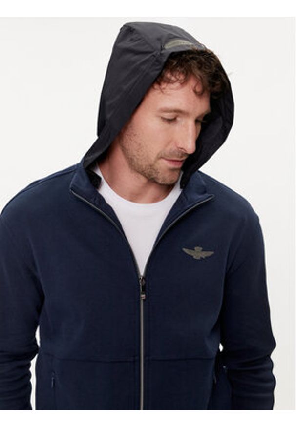 Aeronautica Militare Bluza 241FE1867P329 Granatowy Regular Fit. Kolor: niebieski. Materiał: bawełna, syntetyk