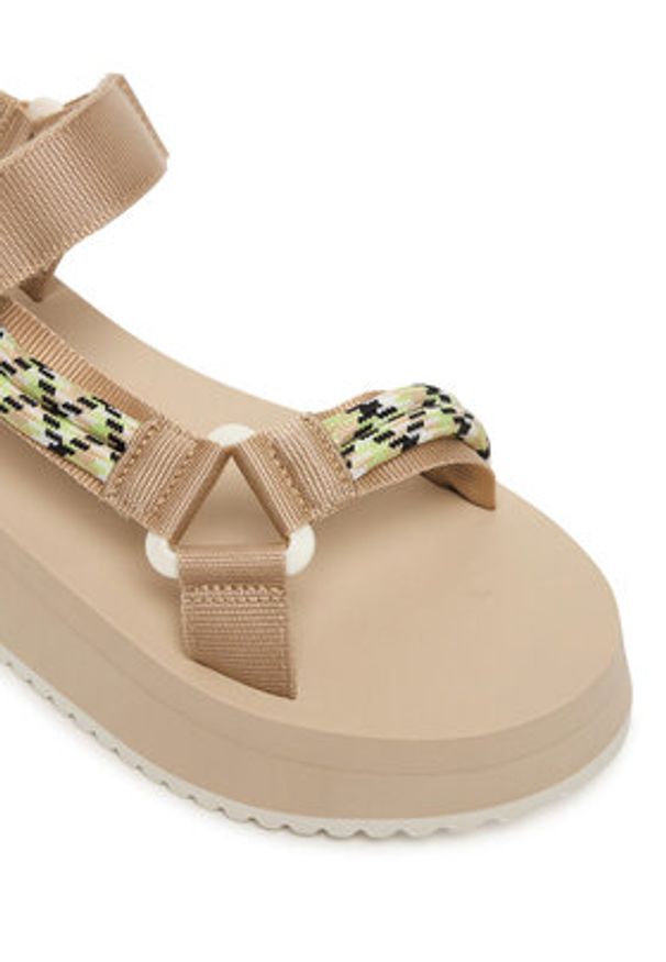 Tommy Jeans Sandały Tjw Eva Rope Sandal EN0EN02970 Beżowy. Kolor: beżowy. Materiał: materiał