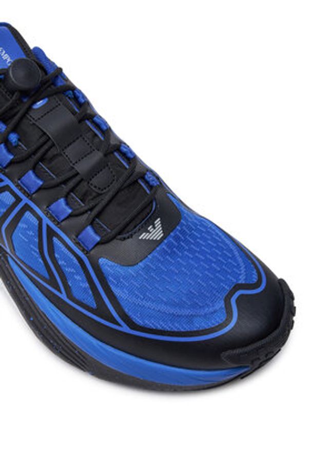 EA7 Emporio Armani Sneakersy X8X193 XK408 U250 Granatowy. Kolor: niebieski. Materiał: materiał