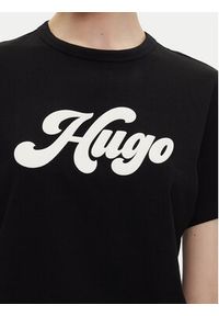 Hugo - HUGO T-Shirt Damacia_4 50539101 Czarny Regular Fit. Kolor: czarny. Materiał: bawełna #3