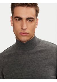 Calvin Klein Sweter Superior K10K110424 Szary Regular Fit. Kolor: szary. Materiał: wełna #4