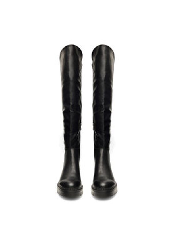 DeeZee Muszkieterki XENIA H58573-10 Czarny. Kolor: czarny. Materiał: skóra