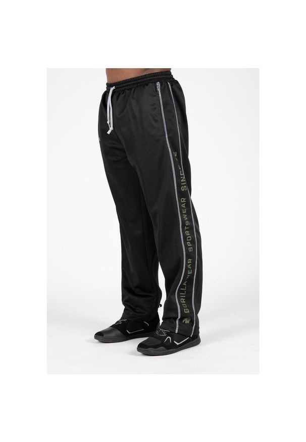 GORILLA WEAR - Functional Mesh Spodnie - Czarny/Zielony. Kolor: wielokolorowy, zielony, czarny. Materiał: mesh. Sport: fitness