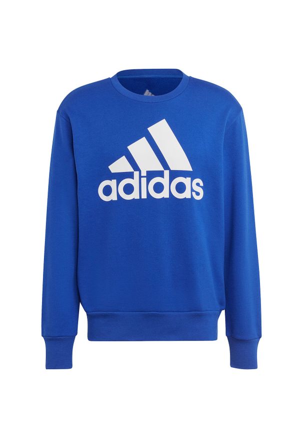 Adidas - Bluza męska adidas Essentials French Terry Big Logo. Kolor: niebieski. Sport: fitness
