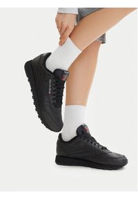 Reebok Sneakersy SS-CLASSIC LEATHER 100008497 Czarny. Kolor: czarny. Materiał: syntetyk, skóra. Model: Reebok Classic #4