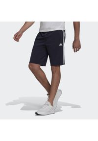 Adidas - Spodenki rozgrzewające z 3 paskami adidas Essentials. Kolor: biały, wielokolorowy, niebieski