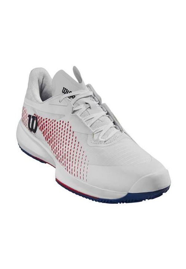 Buty do tenisa męskie Wilson Kaos Swift 1.5. Kolor: biały. Materiał: syntetyk, materiał. Szerokość cholewki: normalna. Sport: tenis