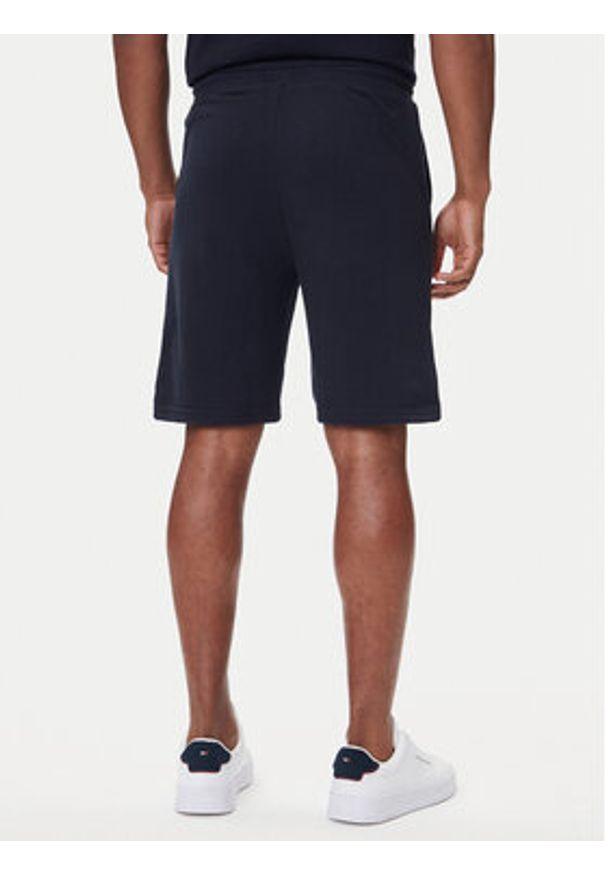 TOMMY HILFIGER - Tommy Hilfiger Szorty sportowe UM0UM03452 Granatowy Regular Fit. Kolor: niebieski. Materiał: bawełna. Styl: sportowy