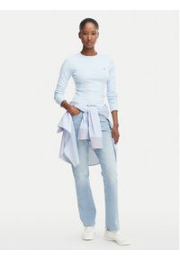 Tommy Jeans Bluzka DW0DW22783 Niebieski jasny Slim Fit. Kolor: niebieski. Materiał: bawełna #2
