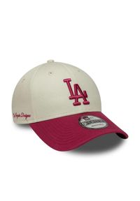 Czapki New Era Model La Dodgers Mlb Side Script 9forty Kolor Beżowy. Kolor: beżowy. Materiał: tkanina. Styl: sportowy #1