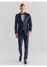 Pako Lorente - PAKO LORENTE – Spodnie smokingowe P000B-6S-002-G-S. Materiał: wełna. Wzór: gładki. Styl: młodzieżowy #9