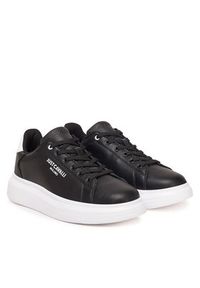 Just Cavalli Sneakersy 78QA3SBF Czarny. Kolor: czarny. Materiał: skóra