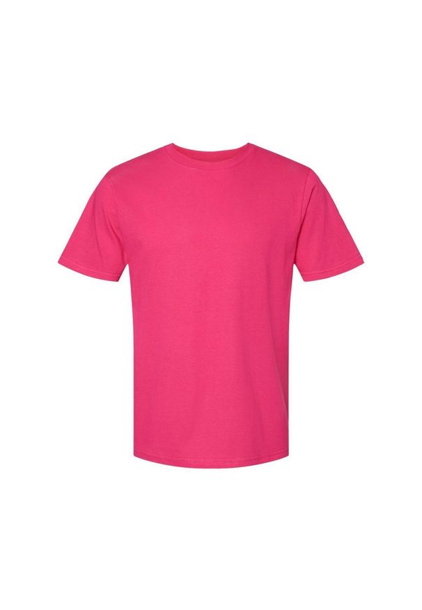 GILDAN - Koszulka Unisex Dla Dorosłych Softstyle Midweight. Kolor: różowy. Materiał: bawełna. Sport: turystyka piesza
